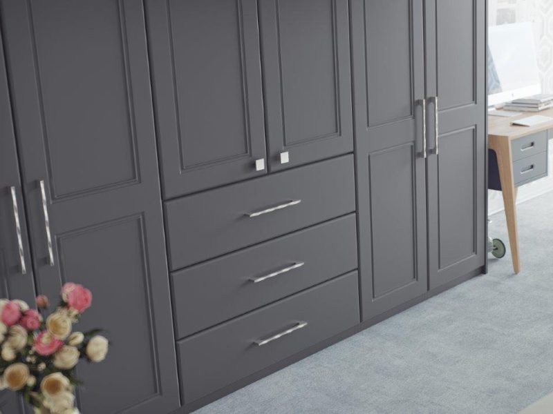 Bedroom Designs - Ascot - Super Matt Graphite - 2