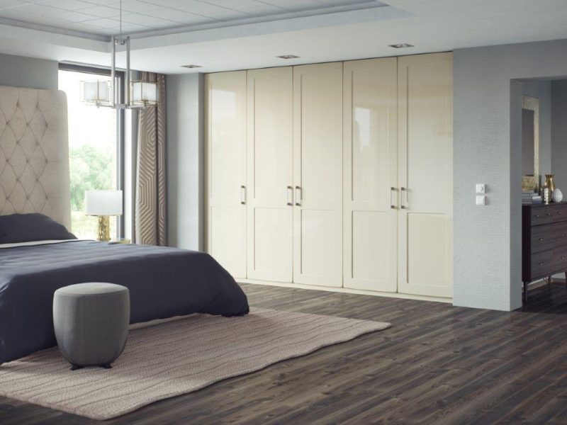 Bedroom Designs - Brockworth - High Gloss Sand Beige - 1