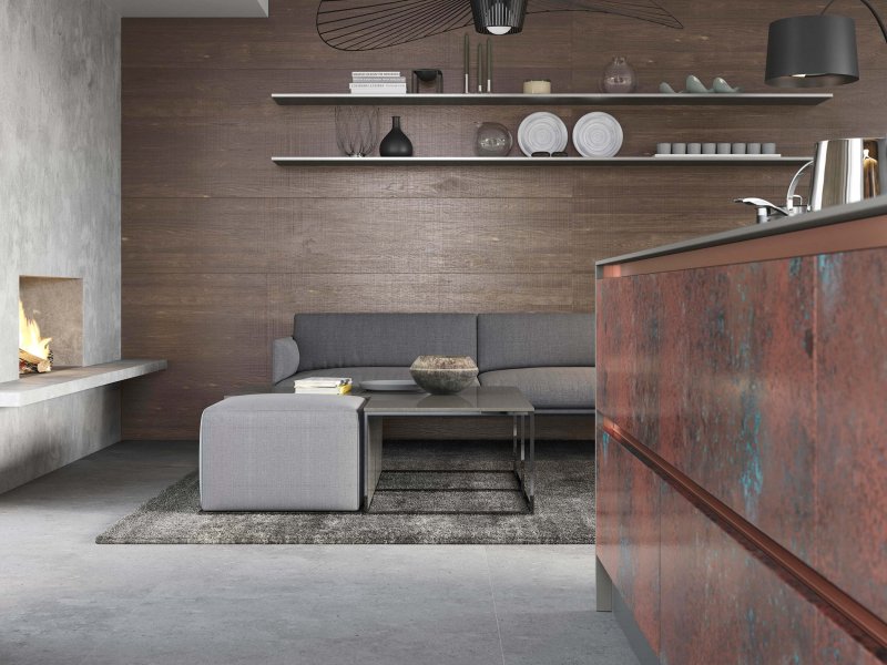 Ferro Oxidized Copper and Rezana Espresso Oak_Cameo 2_-Superior-Cabinets-Kitchen-Designs