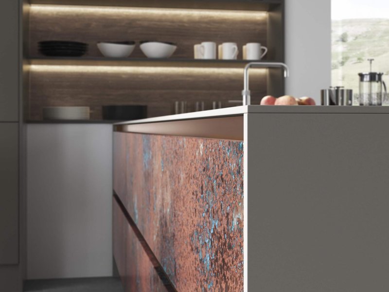 Ferro Oxidized Copper and Rezana Espresso Oak_Cameo 3_-Superior-Cabinets-Kitchen-Designs