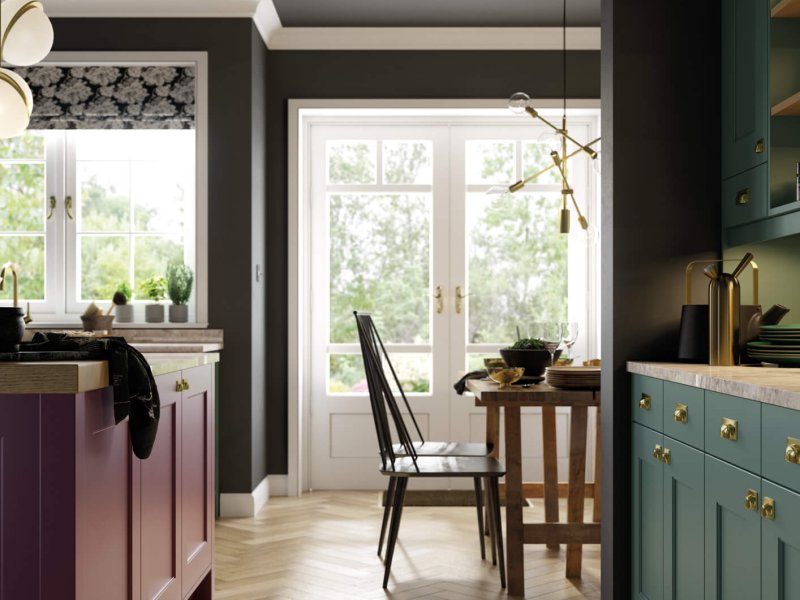 Florence Deep Heather and Viridian_Cameo 5_-Superior-Cabinets-Kitchen-Designs