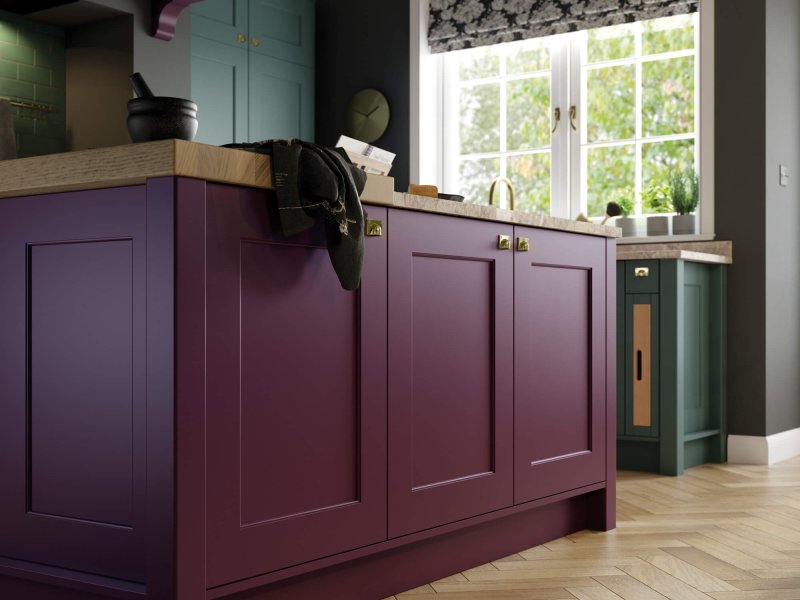 Florence Deep Heather and Viridian_Cameo 6_-Superior-Cabinets-Kitchen-Designs
