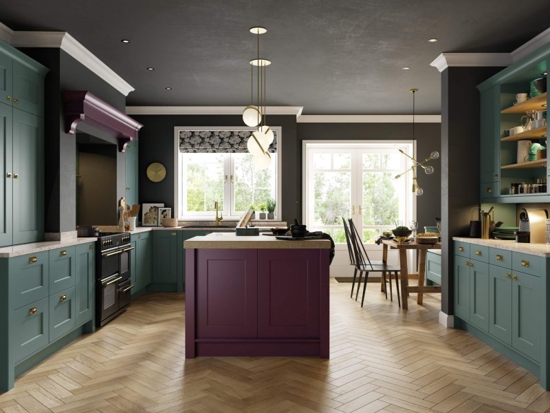 Florence Deep Heather and Viridian_Main Shoot_-Superior-Cabinets-Kitchen-Designs