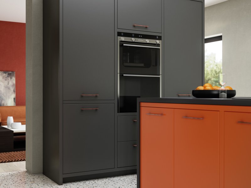 Zola Matte CMS Orange Dust Grey and Graphite_Cameo 4_-Superior-Cabinets-Kitchen-Designs Zola Matte CMS Orange Dust Grey and Graphite_Cameo 4_-Superior-Cabinets-Kitchen-Designs