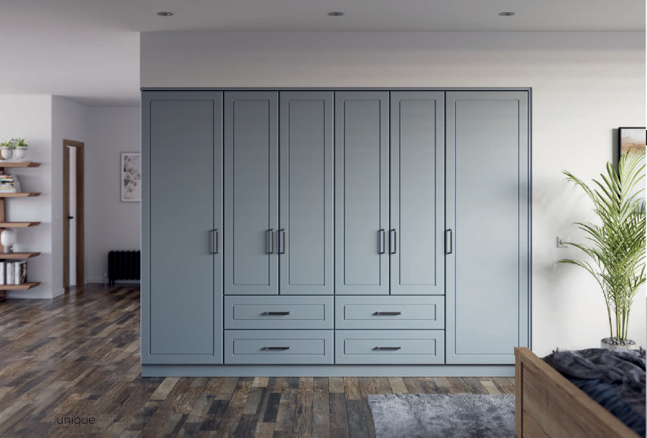 Esquire - Super Matt Denim Bedroom Layout from Superior Cabinets of Bolton