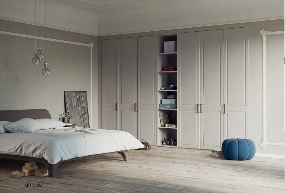 New Sudbury - Painted Oak Cashmere Bedroom Layout from Superior Cabinets of Bolton
