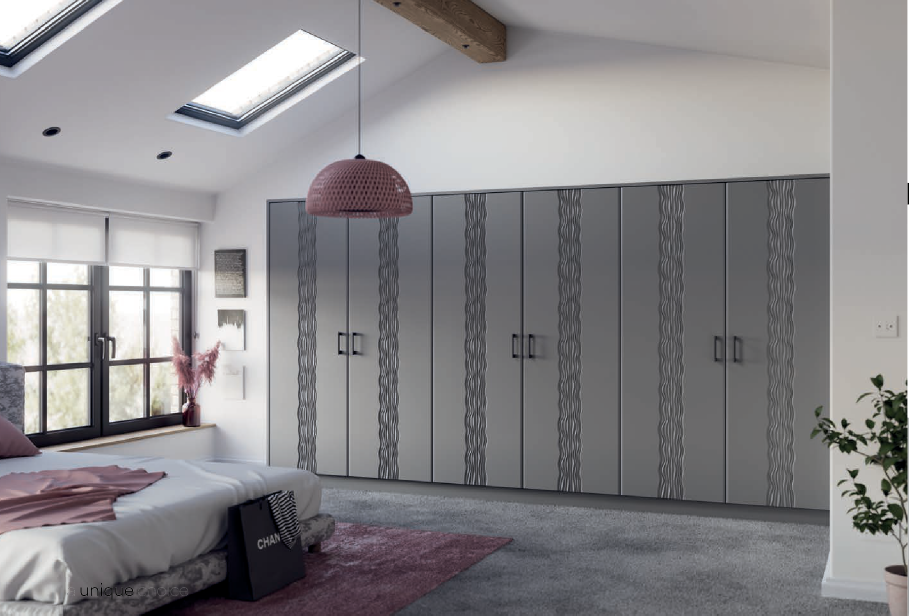 Sahara - Super Matt Onyx Grey Bedroom Layout from Superior Cabinets of Bolton