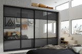 Primo - Black - Anthracite Acrylic and Mirror - Sliding Door Range